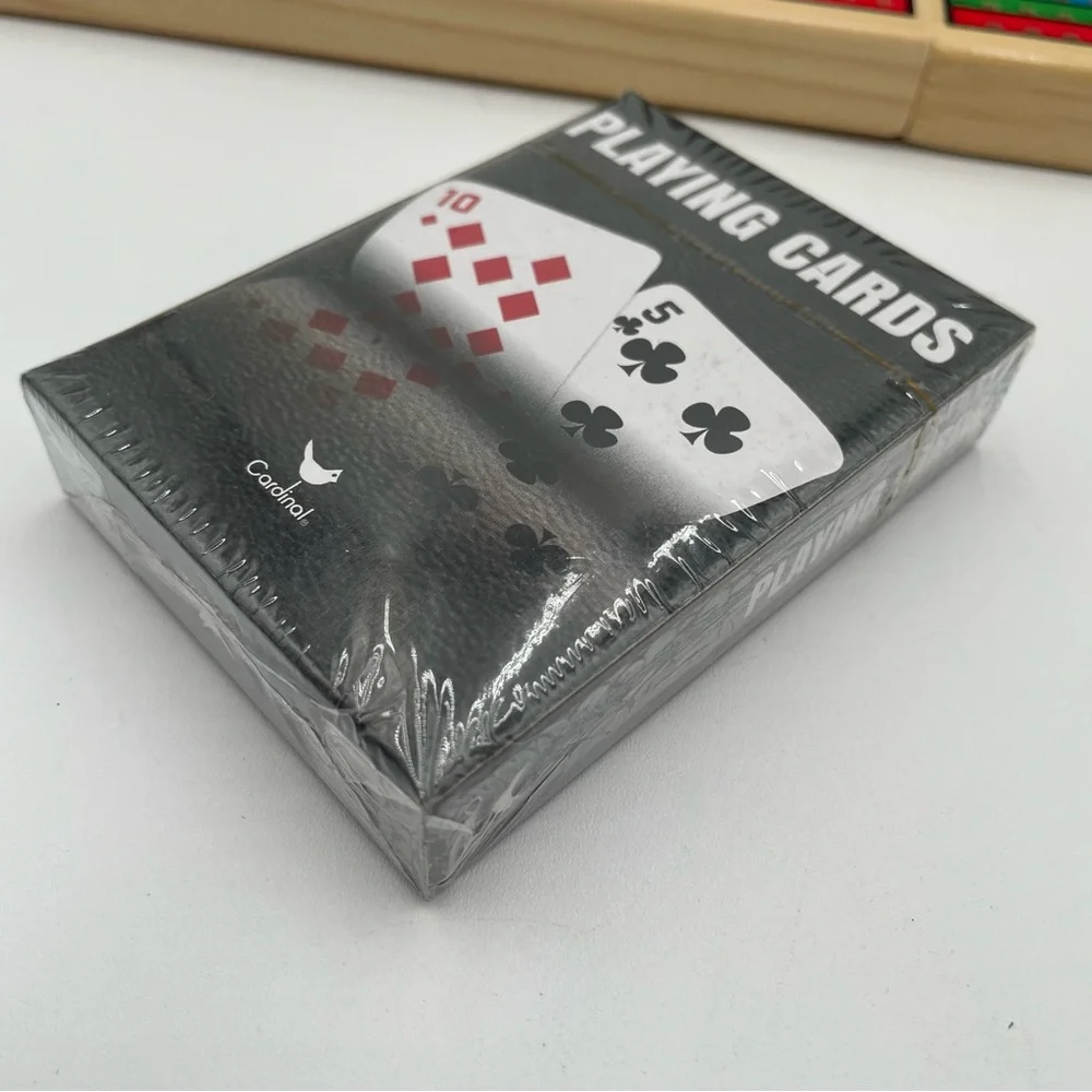 Cribbage Game Solid Wood Folding Board Spin Master Open Box